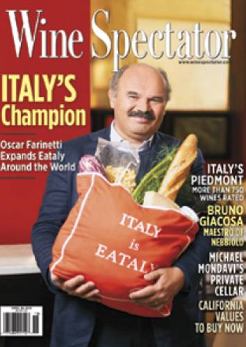  Oscar Farinetti nella copertina di Wine Spectator aprile 2013