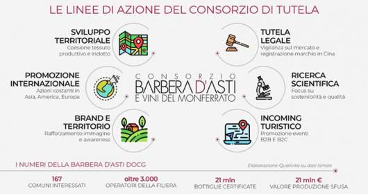 Barbera d’Asti DOCG +28% in valore in cinque anni