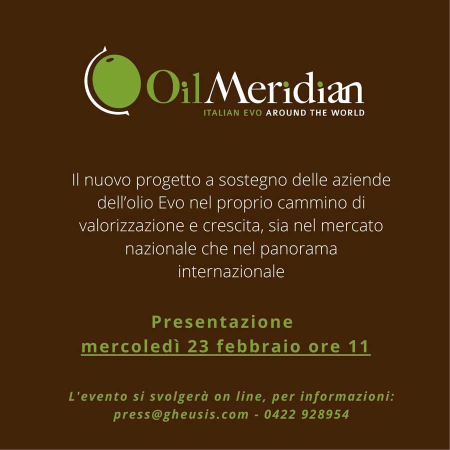OIL MERIDIAN presentazione virtuale 23 febbraio ore 11.00