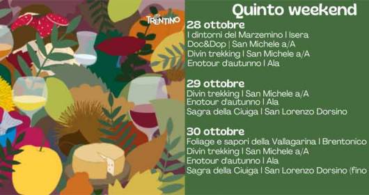 Trentino, eventi enogastronomici
