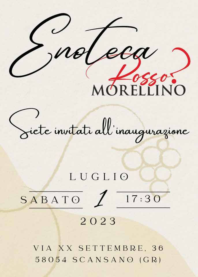 Nasce l'Enoteca "Rosso Morellino"