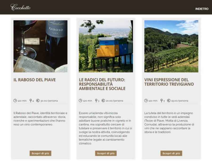 PRENOTA O REGALA UNA VISITA CON DEGUSTAZIONE DA CECCHETTO!