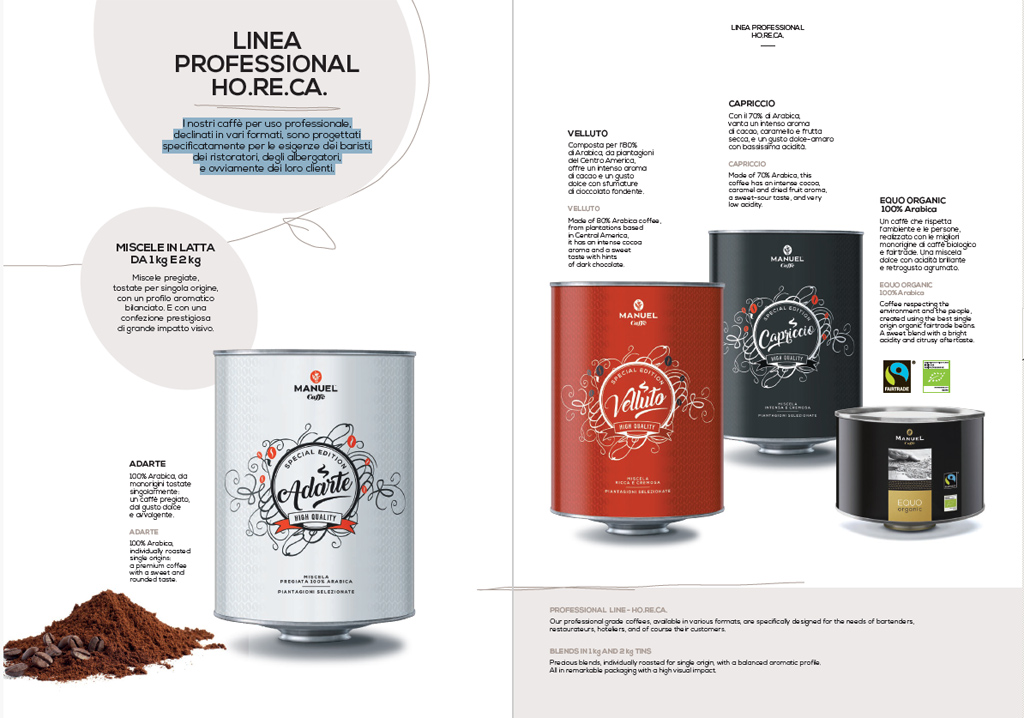 Caffè canale Horeca e canale casa