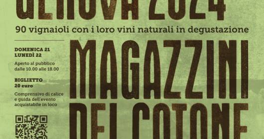 VinNatur Genova 2024: il 21 e 22 gennaio i vini secondo natura incontrano la cucina del territorio